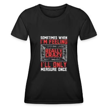 Menuisier menuisier menuisier - T-shirt sport Femme - noir - Devant - AI Model Female 172 light (172cm)