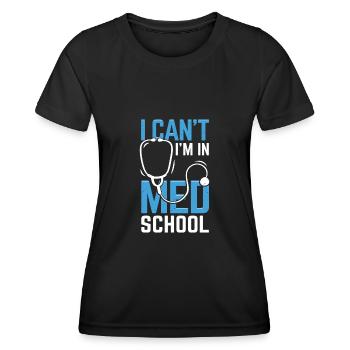 Médecine Étudiant Étudiant En Médecine Cadeau - T-shirt sport Femme - noir - Devant - AI Model Female 172 light (172cm)
