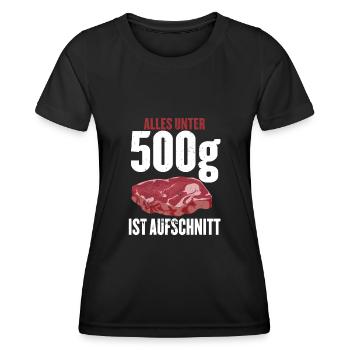Grill Grillmeister BBQ EKg Lustiger Spruch Grillen - Frauen Funktions-T-Shirt - Schwarz - Vorne - AI Model Female 172 light (172cm)