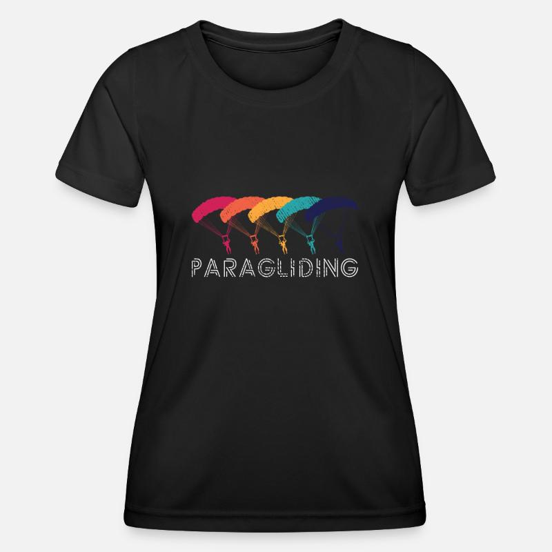 Paragliding - Women's Functional T-Shirt - black