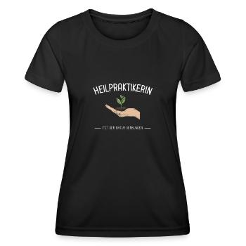 Heilpraktiker Heilpraktikerin Naturheilkunde - Frauen Funktions-T-Shirt - Schwarz - Vorne - AI Model Female 172 light (172cm)