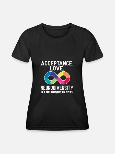 Neurodiversity Neurodiversity Autistic Autism - Women's Functional T-Shirt - black