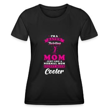 Twirling Mom Sport Twirl - Women's Functional T-Shirt - black - Front - AI Model Female 172 light (172cm)