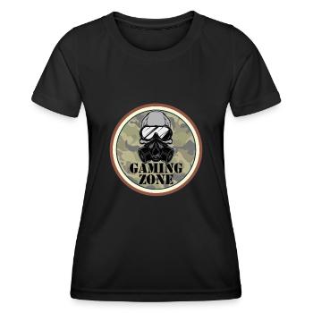 Gaming Zone Computer Video Games Gamer - Women's Functional T-Shirt - black - Front - AI Model Female 172 light (172cm)