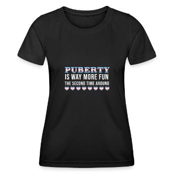 Transgenre Genderqueer Trans - T-shirt sport Femme - noir - Devant - AI Model Female 172 light (172cm)
