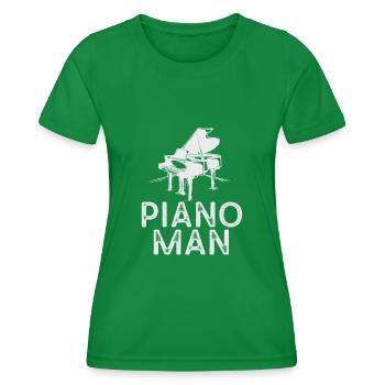 Piano teacher Musical instrument composer - Women's Functional T-Shirt - kelly green - Front - AI Model Female 172 dark (172cm)