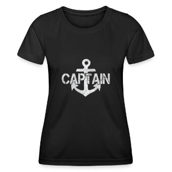Capitaine - T-shirt sport Femme - noir - Devant - AI Model Female 172 light (172cm)