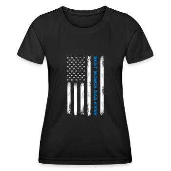 Bonus Papa - Frauen Funktions-T-Shirt - Schwarz - Vorne - AI Model Female 172 light (172cm)