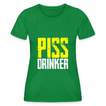 Piss Drinker 4 - Frauen Funktions-T-Shirt - Kelly Green - Vorne - AI Model Female 172 dark (172cm)