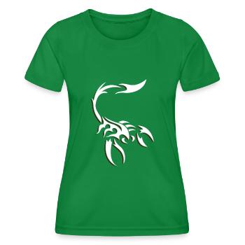 Tribal Scorpion - T-shirt sport Femme - vert - Devant - AI Model Female 172 dark (172cm)