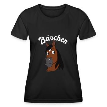 Ein süßer Araber namens Bärchen - Frauen Funktions-T-Shirt - Schwarz - Vorne - AI Model Female 172 light (172cm)