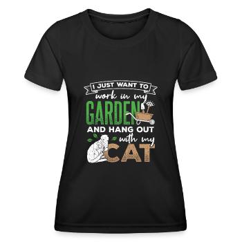 Animals in the garden - Frauen Funktions-T-Shirt - Schwarz - Vorne - AI Model Female 172 light (172cm)