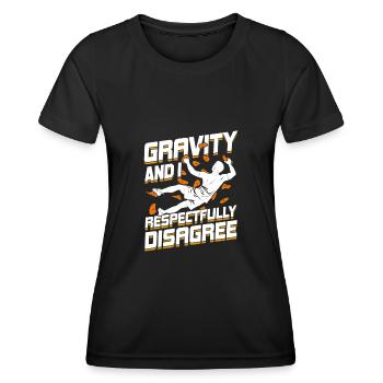 Lustiges Bouldern Sport Boulderer Geschenk - Frauen Funktions-T-Shirt - Schwarz - Vorne - AI Model Female 172 light (172cm)