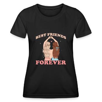 Best Friends forever - Women's Functional T-Shirt - black - Front - AI Model Female 172 light (172cm)