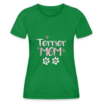 Terrier Mom - T-shirt sport Femme - vert - Devant - AI Model Female 172 dark (172cm)