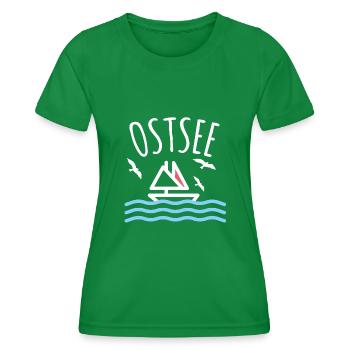 Ostsee - Frauen Funktions-T-Shirt - Kelly Green - Vorne - AI Model Female 172 dark (172cm)
