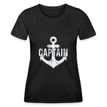 Capitaine - T-shirt sport Femme - noir - Devant - AI Model Female 172 light (172cm)