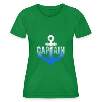 Capitaine - T-shirt sport Femme - vert - Devant - AI Model Female 172 dark (172cm)