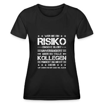 Abschiedsgeschenk Kollegen Jobwechsel Lustig Job - Frauen Funktions-T-Shirt - Schwarz - Vorne - AI Model Female 172 light (172cm)
