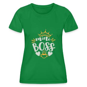 petit Patron - T-shirt sport Femme - vert - Devant - AI Model Female 172 dark (172cm)