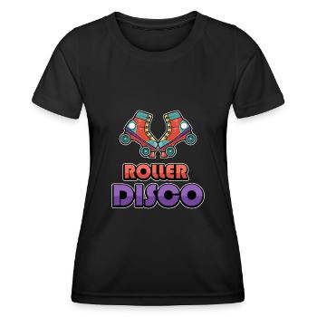 Roller Disco Roller Skate Girls - Women's Functional T-Shirt - black - Front - AI Model Female 172 light (172cm)
