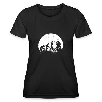 Professeur de danse Evolution Lune Danse École de danse Danse - T-shirt sport Femme - noir - Devant - AI Model Female 172 light (172cm)