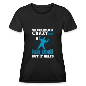 Handball handball de handball équipe ballsport - T-shirt sport Femme - noir - Devant - AI Model Female 172 light (172cm)