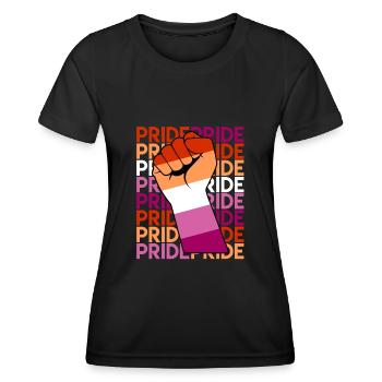 Lesbiennes Pride LGBT Pride Gay Lesbian - T-shirt sport Femme - noir - Devant - AI Model Female 172 light (172cm)