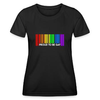 Proud to be Gay Pride LGBT Pride Gay Gift - Women's Functional T-Shirt - black - Front - AI Model Female 172 light (172cm)