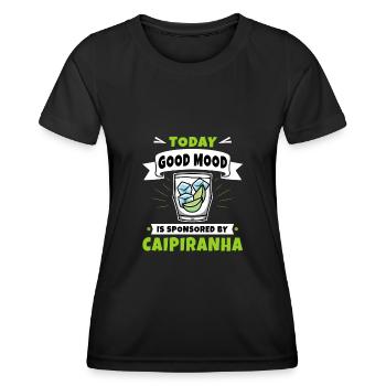 Caipirinha - Today Good mood - Frauen Funktions-T-Shirt - Schwarz - Vorne - AI Model Female 172 light (172cm)