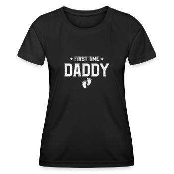 Dad To Be First Time Daddy - Women's Functional T-Shirt - black - Front - AI Model Female 172 light (172cm)