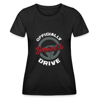 Führerschein Bestanden - Frauen Funktions-T-Shirt - Schwarz - Vorne - AI Model Female 172 light (172cm)