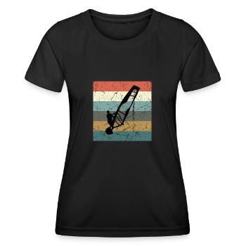 Windsurfing Windsurfers - Women's Functional T-Shirt - black - Front - AI Model Female 172 light (172cm)