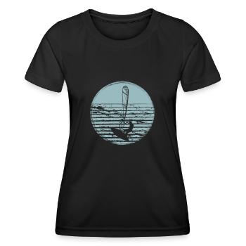Windsurfing Windsurfers - Women's Functional T-Shirt - black - Front - AI Model Female 172 light (172cm)