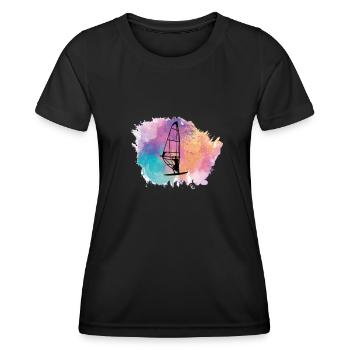 Windsurfing Windsurfers - Women's Functional T-Shirt - black - Front - AI Model Female 172 light (172cm)