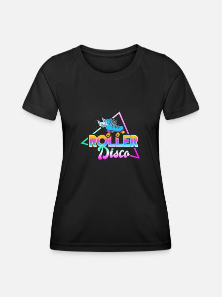 Rollerskates vintage Rollerskates 80 Roller roller roller roller - T-shirt sport Femme - noir