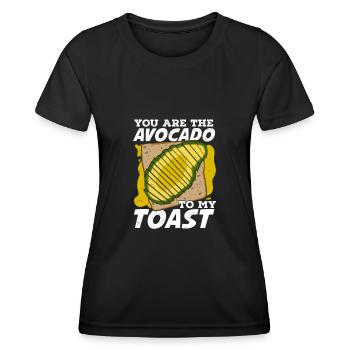 Avocat partenariat amour couple cadeau - T-shirt sport Femme - noir - Devant - AI Model Female 172 light (172cm)
