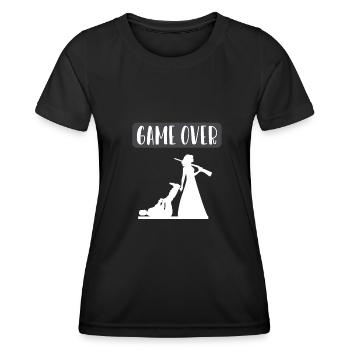 Jeu sur mariés enterrement de vie de garçon - T-shirt sport Femme - noir - Devant - AI Model Female 172 light (172cm)