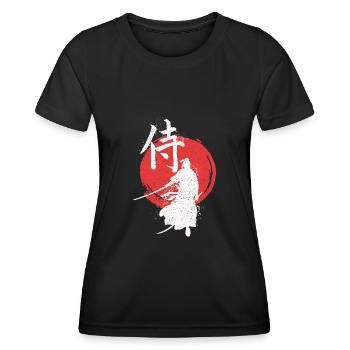 Ronin Samurai Krieger - Frauen Funktions-T-Shirt - Schwarz - Vorne - AI Model Female 172 light (172cm)