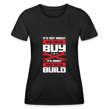 Tuner Tuner voiture de course moto mécanicien cadeau - T-shirt sport Femme - noir - Devant - AI Model Female 172 light (172cm)
