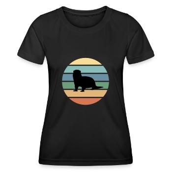 otter - Women's Functional T-Shirt - black - Front - AI Model Female 172 light (172cm)