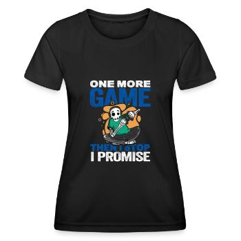Gamer Gaming Jeux vidéo Jeux vidéo - T-shirt sport Femme - noir - Devant - AI Model Female 172 light (172cm)