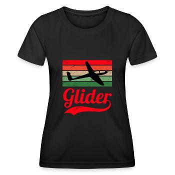 Planeurs thermiques Planeurs Pilotes Planeurs - T-shirt sport Femme - noir - Devant - AI Model Female 172 light (172cm)