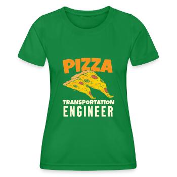Pizza Transport Engineer - Frauen Funktions-T-Shirt - Kelly Green - Vorne - AI Model Female 172 dark (172cm)
