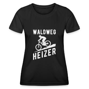 Downhill Waldweg Heizer - T-shirt sport Femme - noir - Devant - AI Model Female 172 light (172cm)