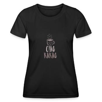 Ciao Cacao - T-shirt sport Femme - noir - Devant - AI Model Female 172 light (172cm)