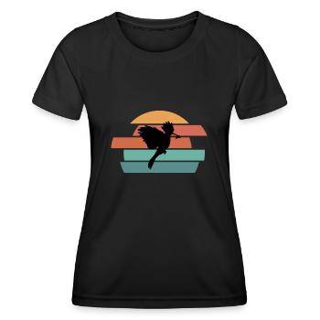Protection de la nature - T-shirt sport Femme - noir - Devant - AI Model Female 172 light (172cm)
