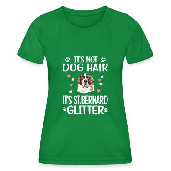 Amant de Bernhardiner chien berhardiner propriétaire - T-shirt sport Femme - vert - Devant - AI Model Female 172 dark (172cm)