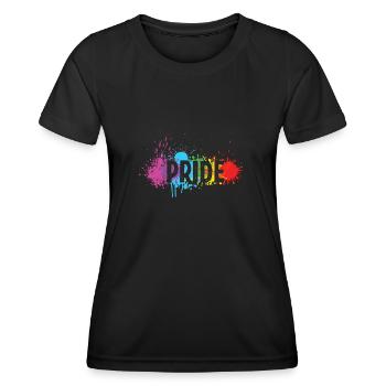 LGBT Rainbow Pride - Women's Functional T-Shirt - black - Front - AI Model Female 172 light (172cm)