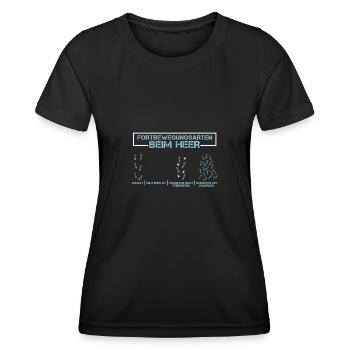 Fortbewegungsmittel Beim Heer - Österreichisches - Frauen Funktions-T-Shirt - Schwarz - Vorne - AI Model Female 172 light (172cm)
